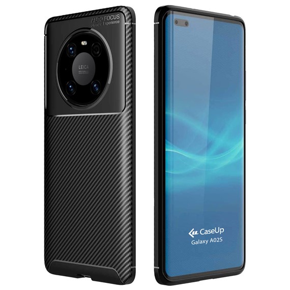 CaseUp Huawei Mate 40 Pro Kılıf Fiber Design Siyah 1